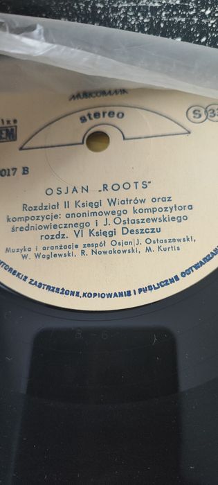 Płyta winylowa gramofonowa pronit osjan