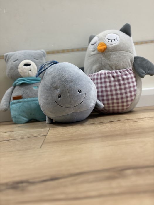 Zabawki szumiące - miś Szumiś, sowa Smiki i wieloryb Baby Gund