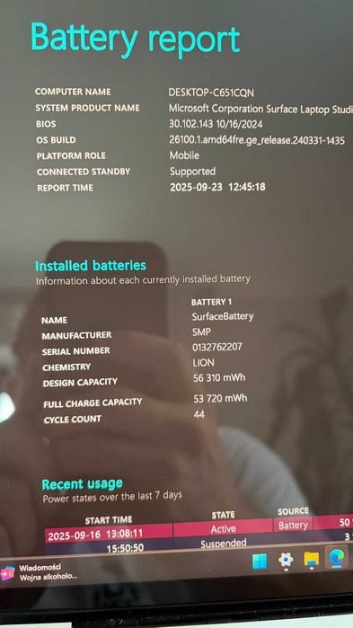 Microsoft Surface Laptop Studio 14,4" i5 16GB/512GB iGPU gwarancja