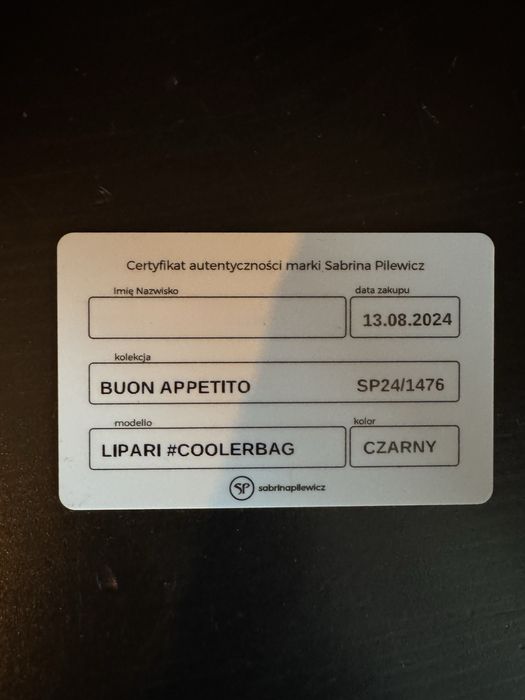 Torebka / kubełek Sabrina Pilewicz model LIPARI