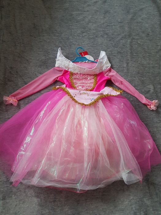Sukienka strój przebranie Aurora Różyczka Barbie