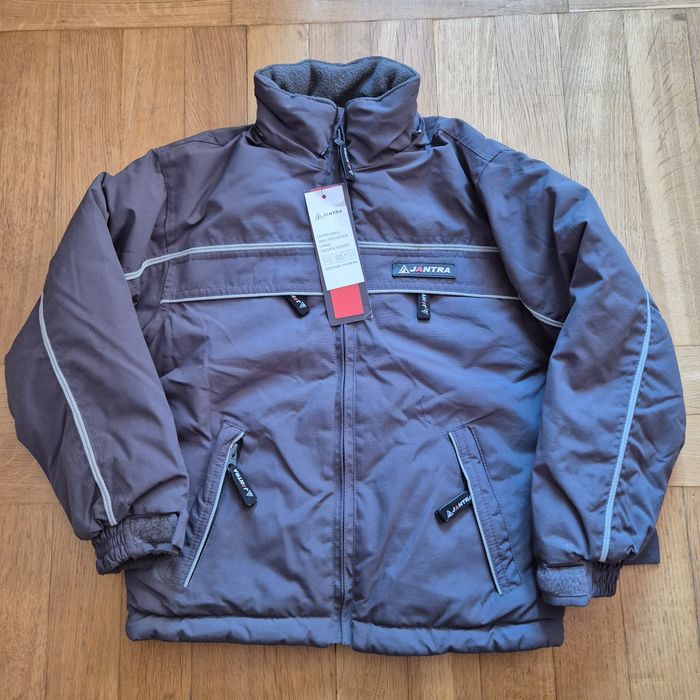 Zimowa kurtka chłopięca dwustronna rozmiar 110