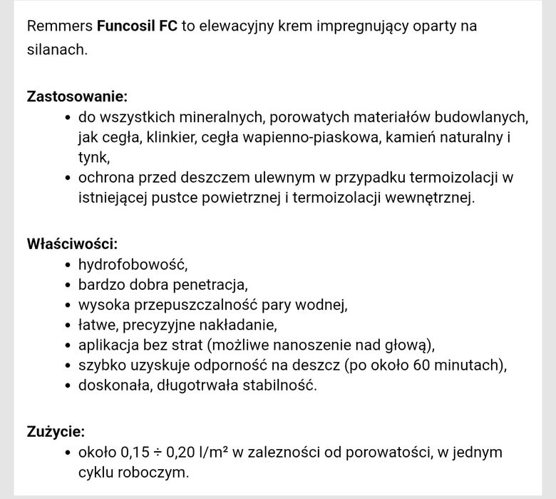Impregnacja do ścian Remmers 12.5