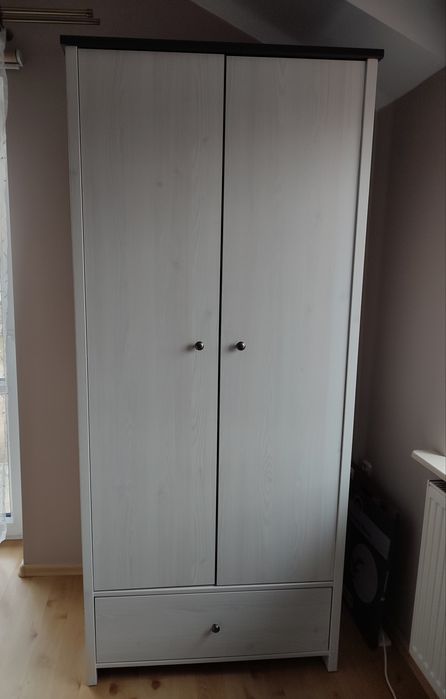 Szafa dwudrzwiowa 90x200 biała szafa