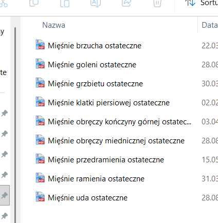 Notatki z anatomii, układ mięśniowy