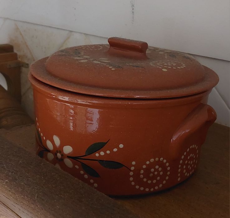 Conjunto de 6 peças de loiças em barro