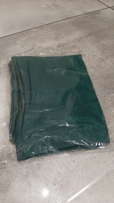 Legginsy lycra getry z lajkry zielone błyszczące kolarki za kolano