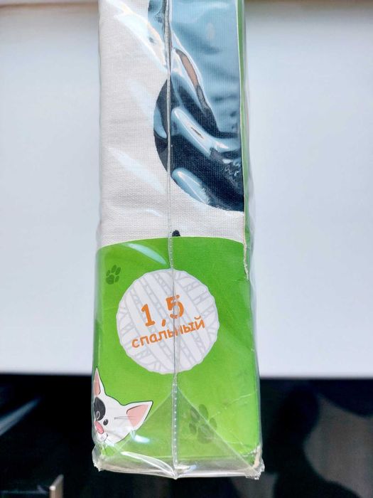 Новий! комплект постельного белья "му-му", 1,5-спальный - непоседа