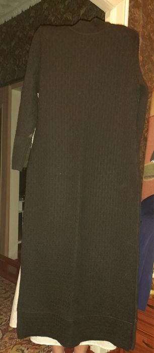 Сукня чорна шерстяна вязана