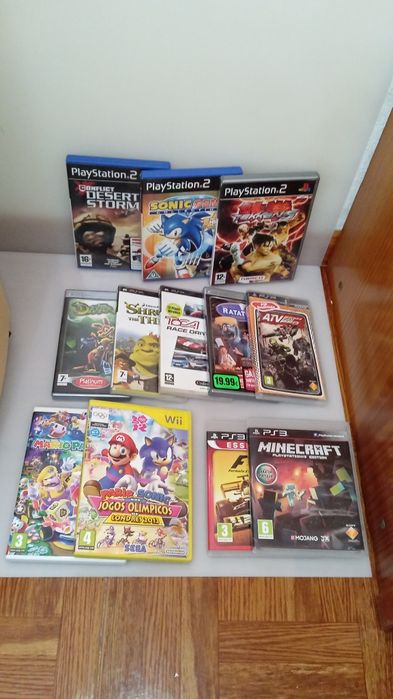 Empty Game Cases for PS4, PS3, PS2, PSP, and Wii Consoles64584888842626121