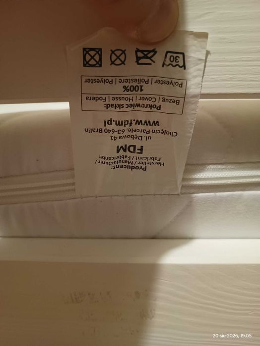 Łóżko dziecięce domek 160×80 cm + stelaż + materac FDM
