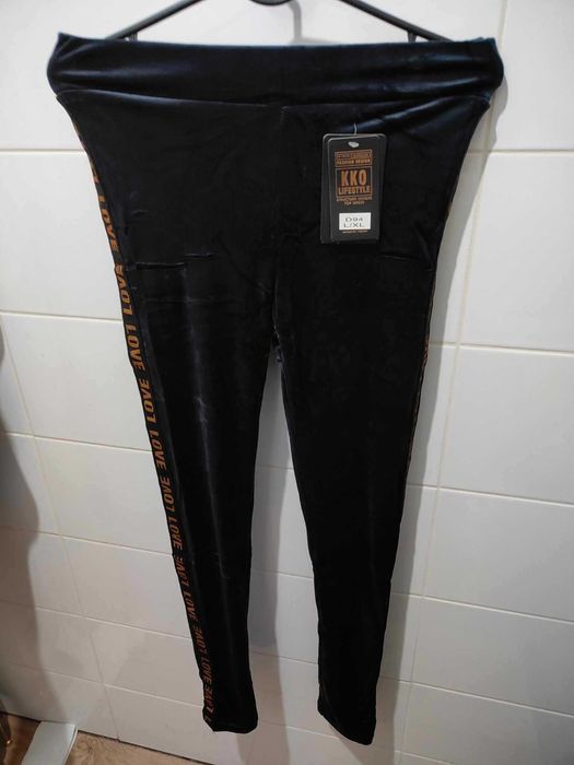 Legginsy oliwkowy 2/3xl, nowe Love