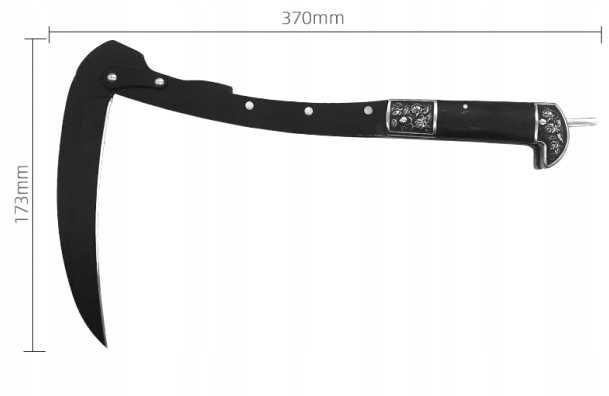 Sierp Składany Ręczna Kosa Taktyczna Etui Ostrze Las