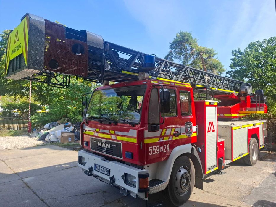 Drabina Mechaniczna MAGIRUS SD-30 MAN autodrabina strażacka straż