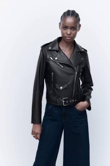 Шкіряна куртка zara зара