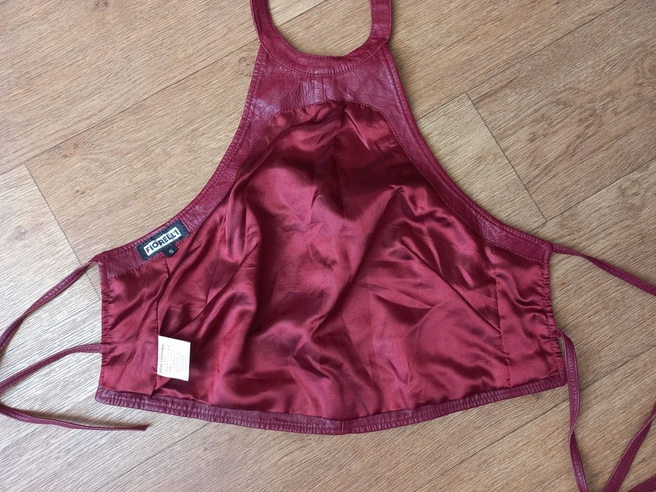 Fiorelli кожаный топ на завязках, С