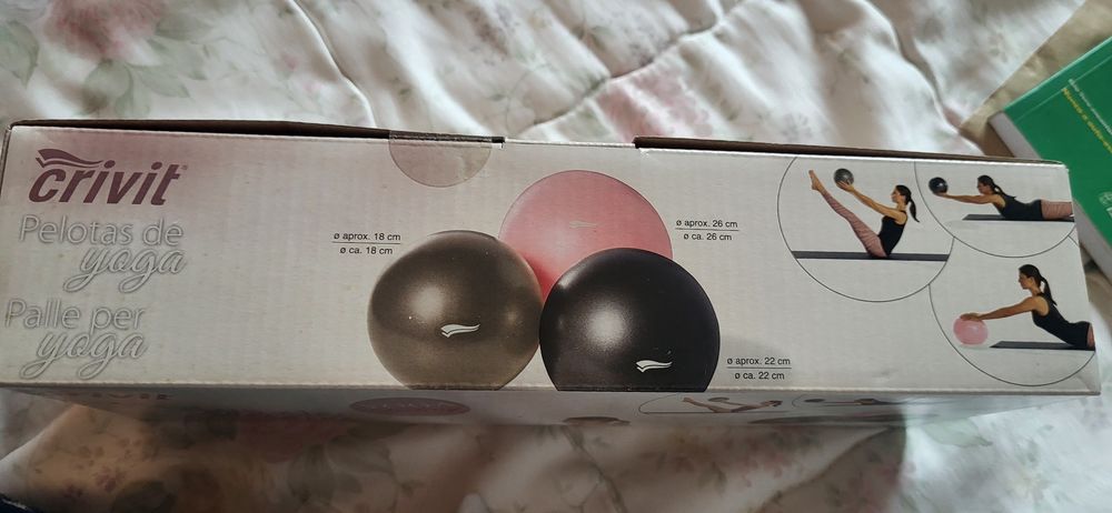 Bolas para Yoga; 3 unidades novas na caixa
