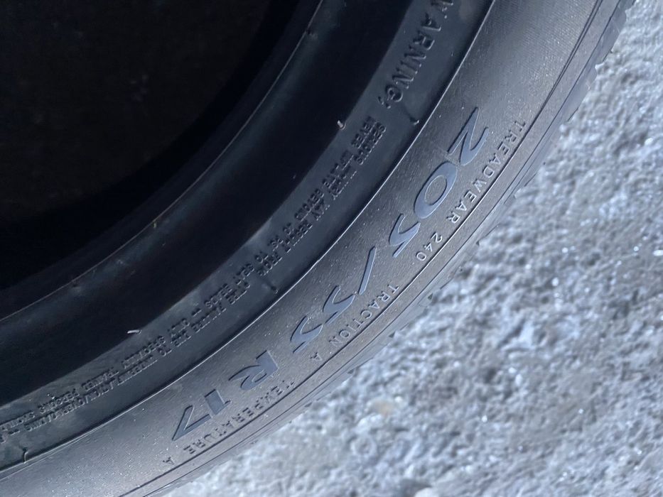 205.55.17 Michelin 4шт лето БУ склад шины резина из Европы 55 R17