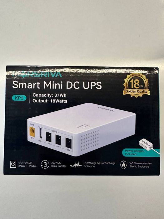 ДБЖ MARSRIVA KP3 для роутерів 10000 mAh 18W DC 5V/9V/12V USB