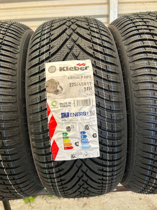 4szt. zimowe 225/45R17 Kleber Krisalp HP3 91H  D,B,69db prod. 2025rok!