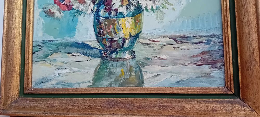 Pintura Antiga óleo sobre Tela Assinada