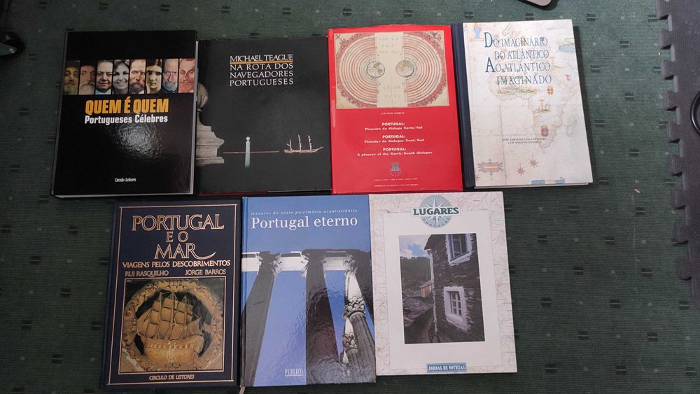 Lote 7 livros História e Cultura de Portugal - Capa dura