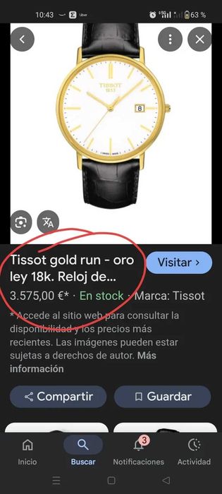 Tissot Goldrun Gold 18K
