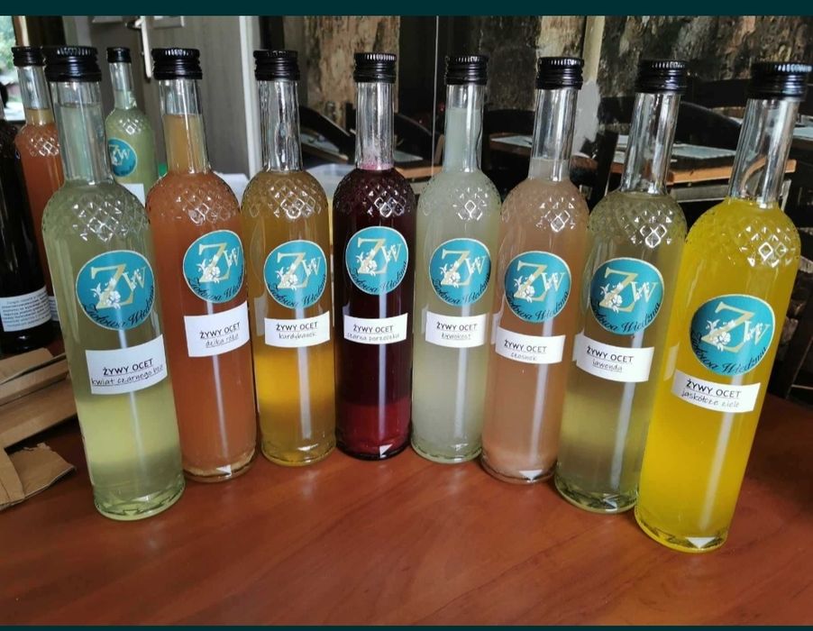 Żywy ocet niepasteryzowany 500ml naturalnie mętny