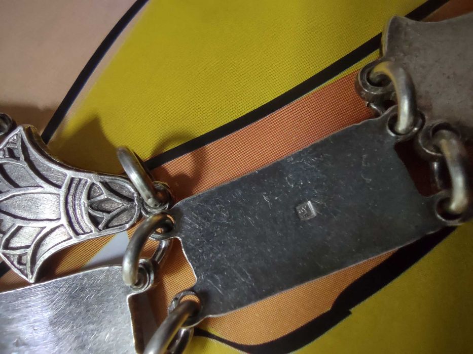 Srebro 925 piękna bransoletka egipskie hieroglify