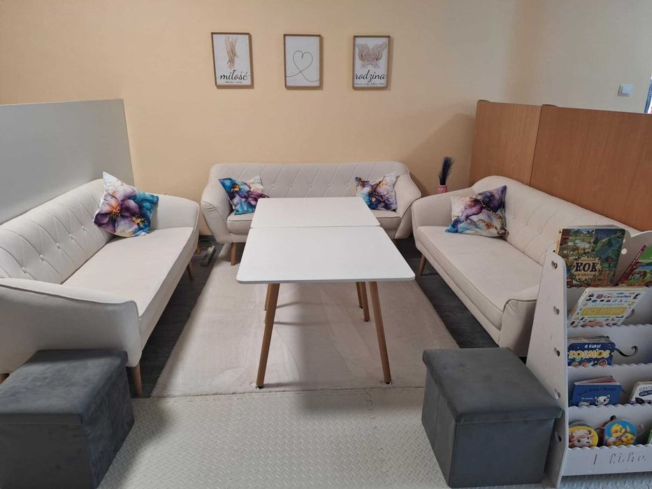 Promocja !! SOFA 3 OSOBOWA w stylu skandynawskim PIKO. Stan idealny.