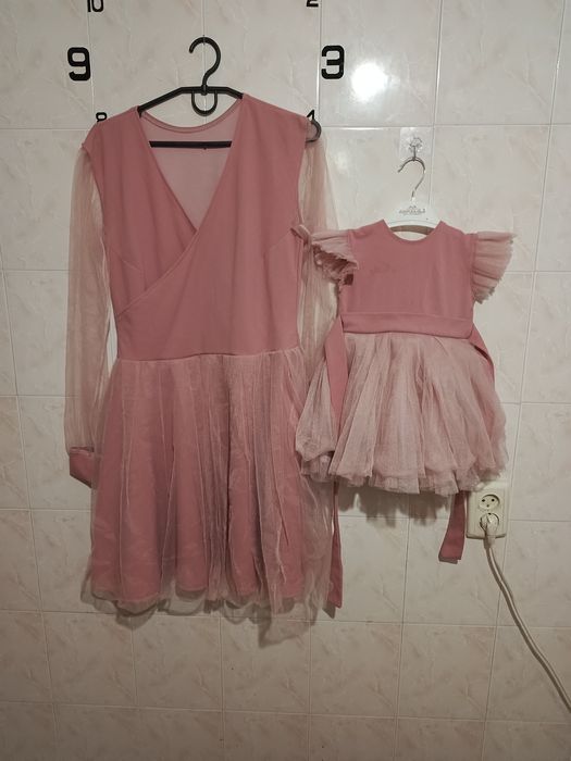 Family look плаття мама + донька святкові (92 / M-L)