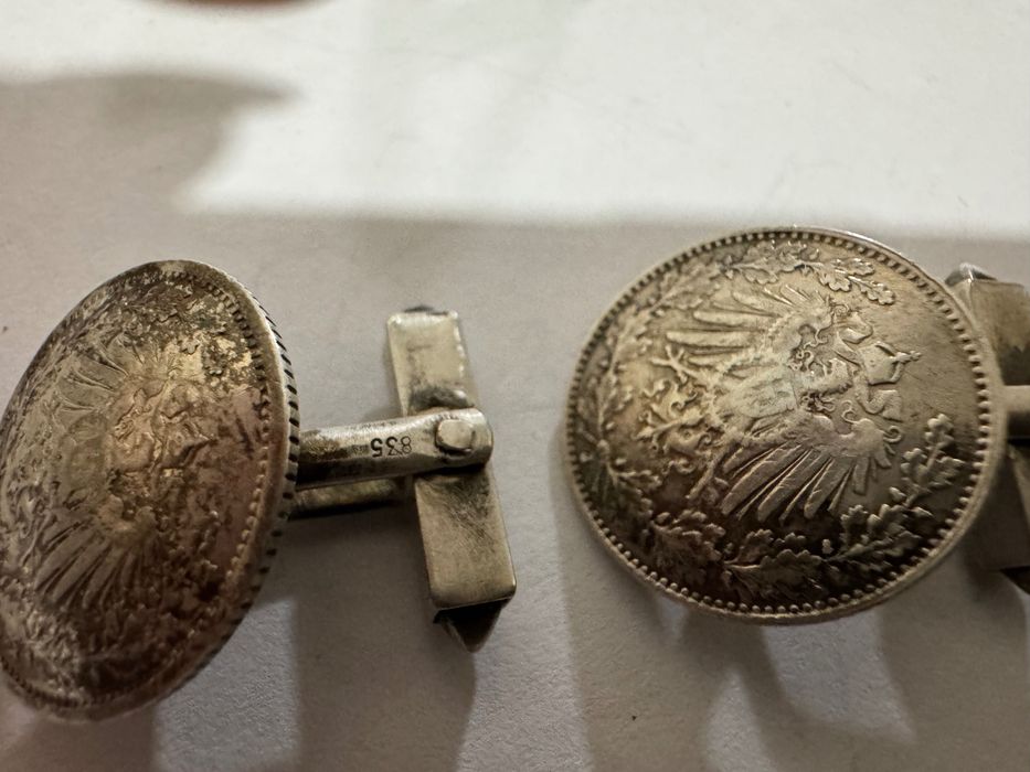 Запонки з монет веймарської республіки 1914-1916р