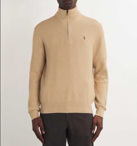 Ralph Lauren kremowy sweter 1/3 zip