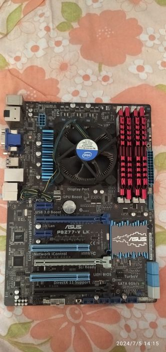 Комплект : материнская плата, процессор, оперативная память