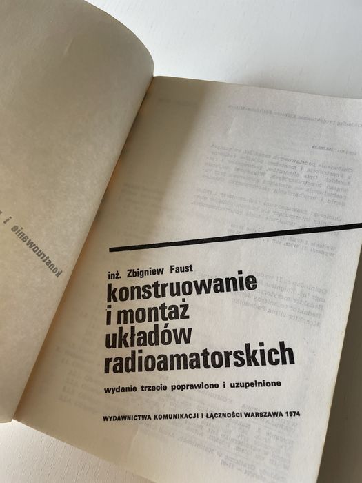 Konstruowanie i montaż układów radioamatorskich Zbigniew Faust  1974
