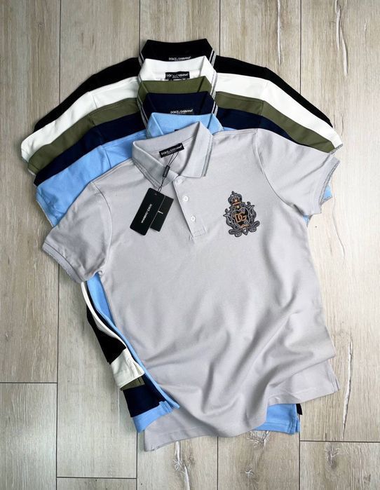 DOLCE GABBANA брендовое мужское поло футболка