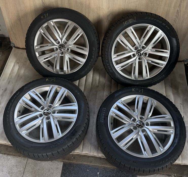 K.51 Koła zimowe VW OE ET 43 7hx19” 5x112 Pirelli 235/50 R19 VW Tiguan