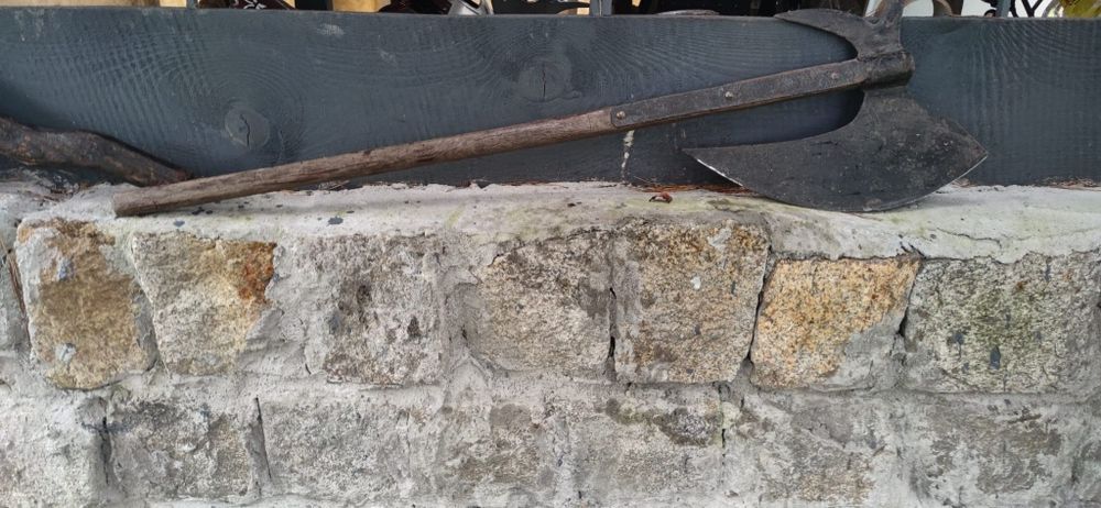 Topór fantasy Larp duży masywny kuty rycerz zbroja