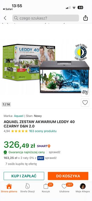 Akwarium 25l Z wyposażeniem