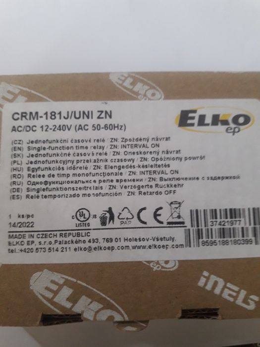 ELKO EP przekaźnik czasowy wielofunkcyjny CRM-181J/UNI ZN