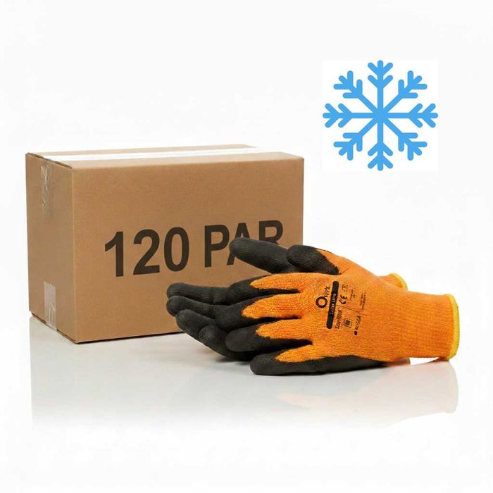 Rękawiczki Zimowe Robocze Rękawice Ocieplane 120 PAR - Rozm. 9 (L)