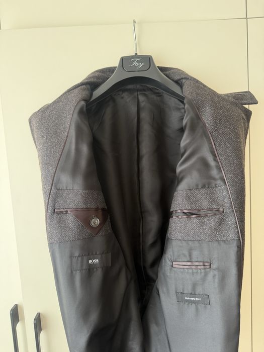 Hugo boss  zegna corneliani пальто шерсть