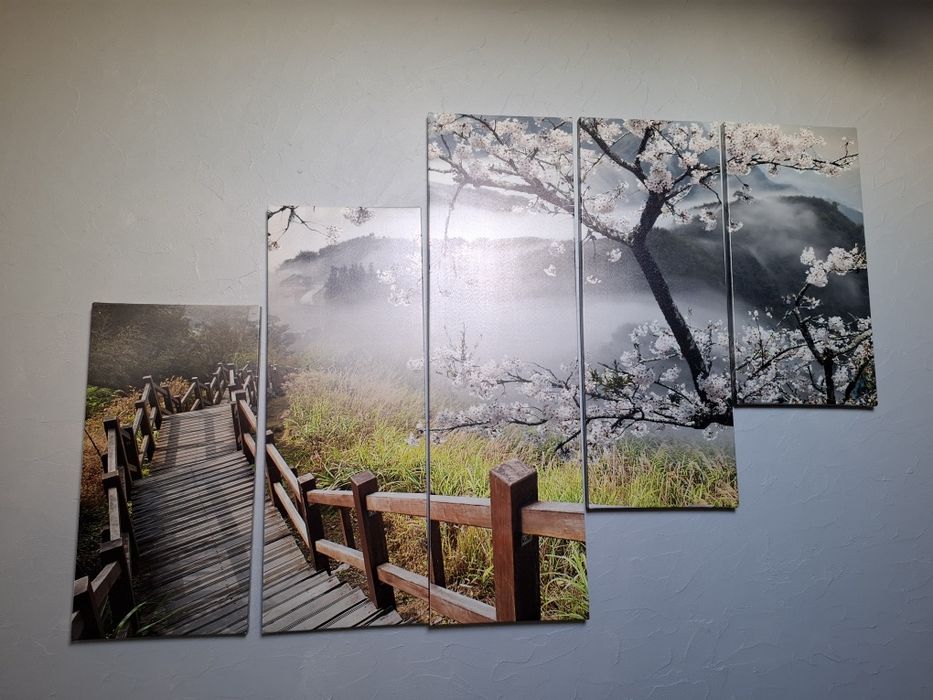 Obraz tryptyk most duży