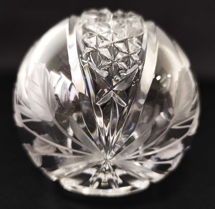 Kula Kryształ PRL puzderko bomboniera bombonierka