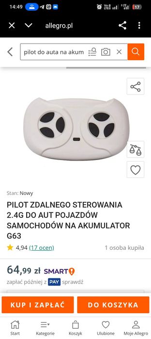 Pilot do zdalnego sterowania