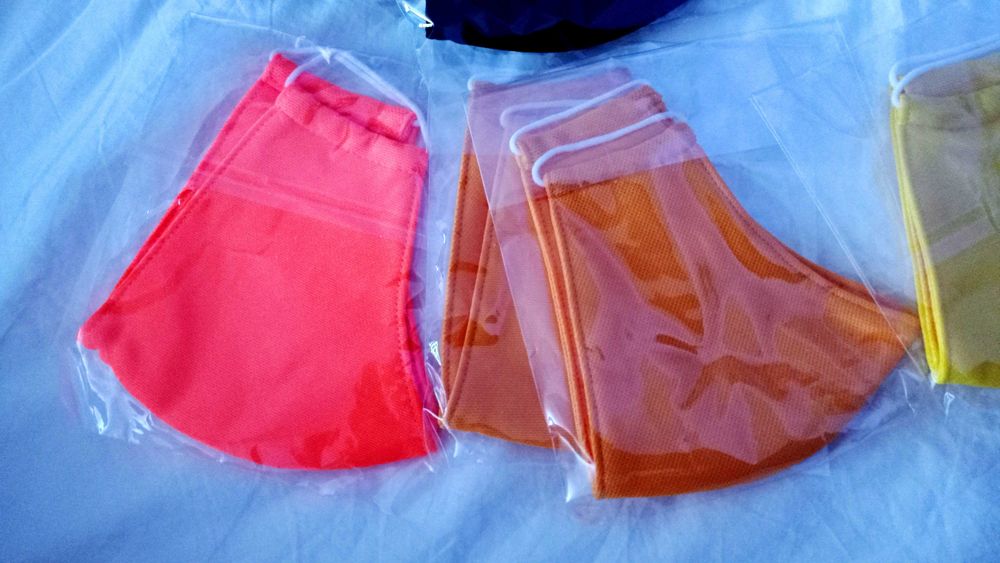 Маска многоразовая тканевая (цветные, белые, чёрные) Всего 20 штук