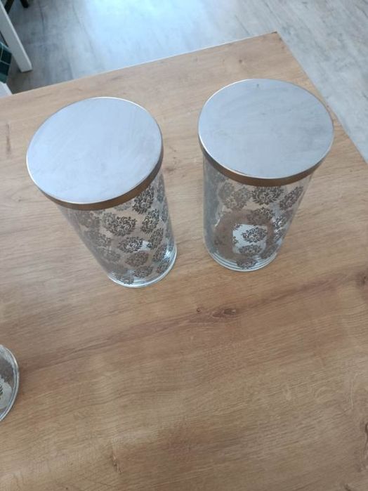 Pojemniki szklane PEPCO +karafka IKEA+słoik zakręcany