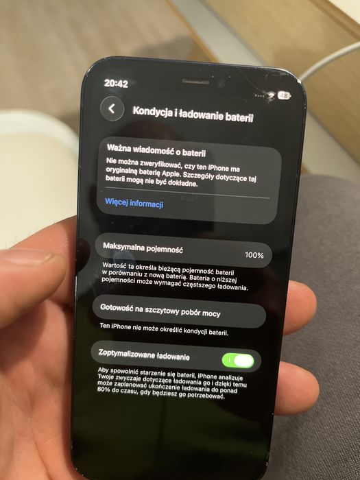 Iphone 12 mini  sprawny zbita szybka