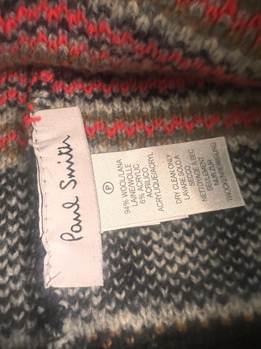 Оригинальный новый шерстяной комплект Paul Smith (шапка и шарф) |