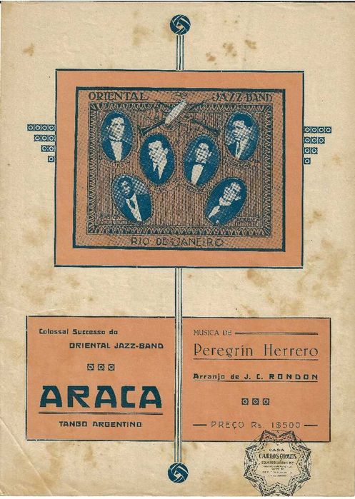 Lote de 2 Partituras Antigas Raras (Anos 20) – Tangos "Araca" e "Melenita de Oro"